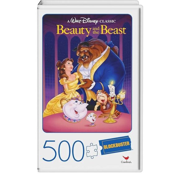 Blockbuster VHS Style Disney Beauty and the Beast Puzzle BRAND NEW Belle - Picture 1 of 9